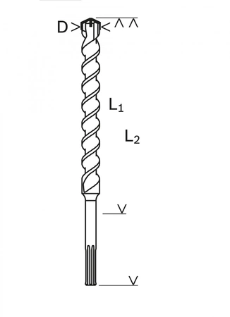 Vrták s příklepem Bosch SDS Max-4 35x400x520mm 2608685876