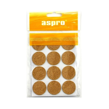 Aspro kulaté korkové podložky 28mm 12ks A-40003-03-XXX