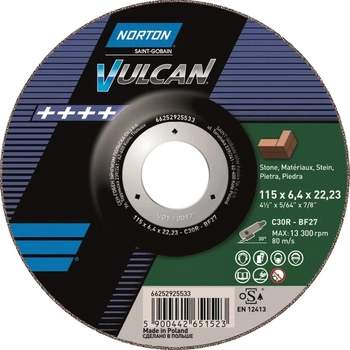 Norton řezací kotouč Vulcan Concrete C30R-BF27 115x6,4x22,23mm 66252925533