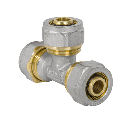 Tričko diamantové trojité PEX-AL-PEX 25x20x16 mosaz FTN-009.25x20x16.T-3