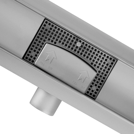 REA lineární odtok NEOX kartáčovaná ocel reverzibilní 2v1 90cm G2504