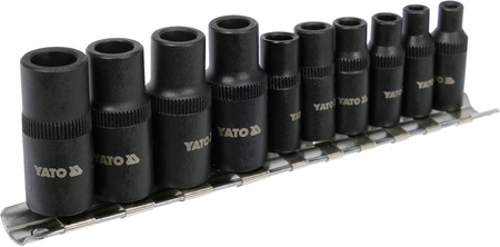 Sada 10dílných adaptérů na baterie Yato YT-29280