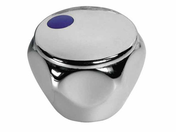 Diamantový chromový kohoutek kohoutek s modrou vložkou POK.A