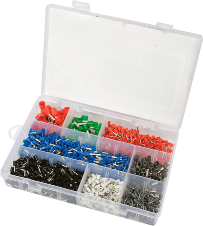 Yato sada kabelových ok a konektorů 1200ks YT-068914