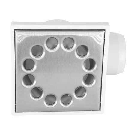 DES Group kanalizační rošt fi50 10x10cm kovová bílá strana