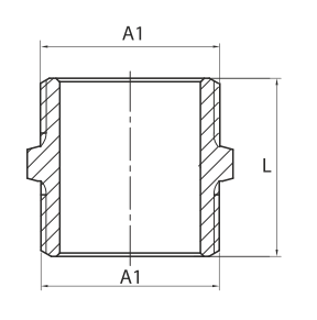 Diamantová vsuvka 1" mosaz K-280.NYPEL.25.Y.