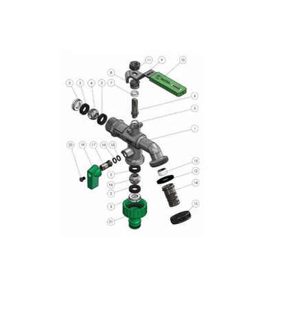 Calido sací ventil 1/2" mrazuvzdorný BIS ZK-CZ1/2BIS