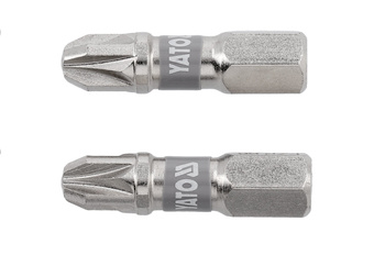 Bity Yato 1/4 "x25mm PZ3 Ni 2 kusy YT-78005