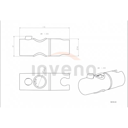 Posuvná rukojeť Invena SC-D1-007