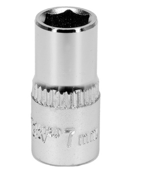 Yato 7mm 1/4" 6bodová CV zásuvka krátká YT-14124