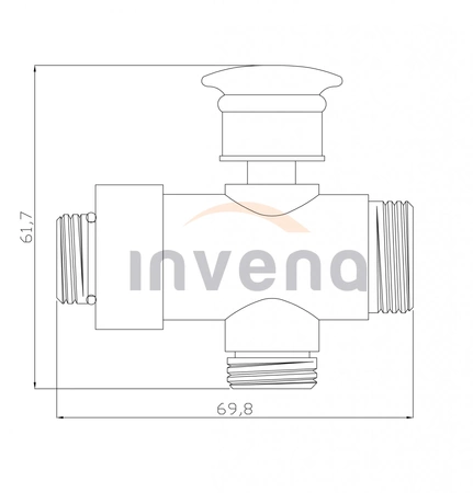 Přepínač funkcí Invena pro dešťové přeháňky Socho/Evia SC-D1-006