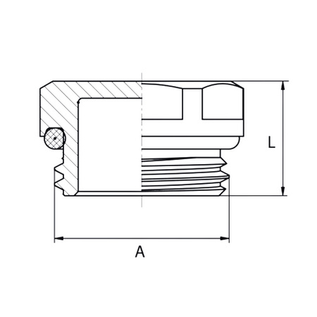 Diamantová zátka pro ocelové radiátory DN15 chrom ART.556-15.CH