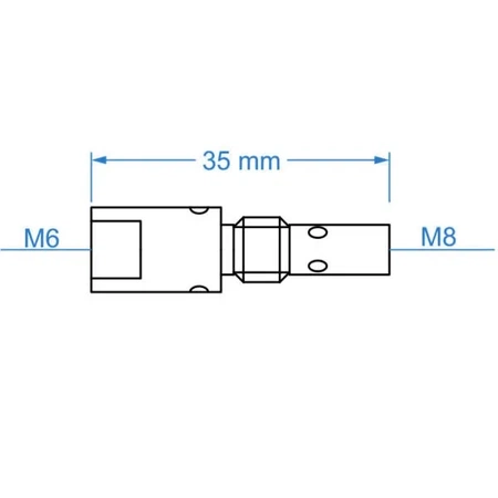 Proudový konektor Tecweld TW25 měděný MAC0207