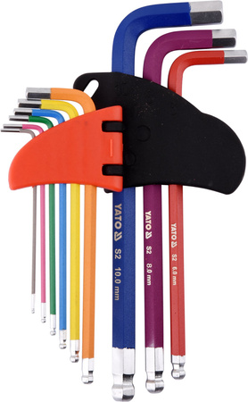 Yato 9dílná sada imbusových klíčů YT-05632