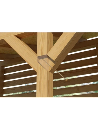 Stavební šroub Wkręt-Met WKCP 8x340mm s podložkovou hlavou a nástrčným šroubem Torx 50 kusů WKCP-08340