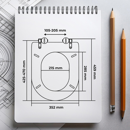 AWD Interiérové volně stojící WC sedátko Kalamata AWD02181909
