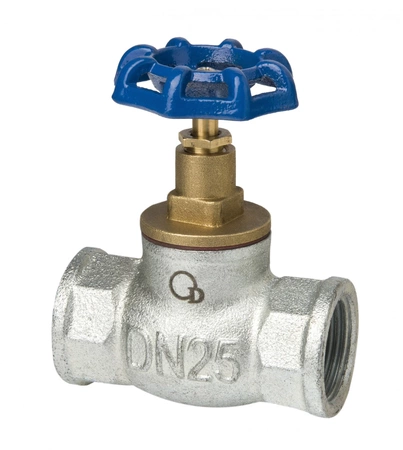 Diamantový kulový uzavírací ventil 1/2" PN-M-75002, pozinkovaná litina ART.2600-15