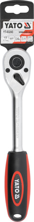 Ráčna Yato rovná 1/2" 90T s plastovou rukojetí YT-03243