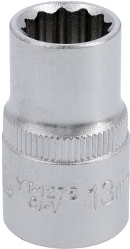 Zásuvka Yato 13mm 1/2" 12-ti bodová CV krátká YT-1275