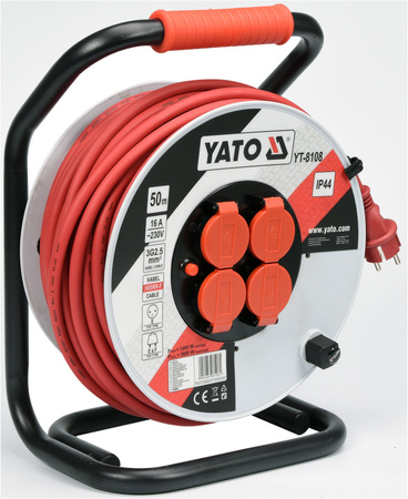 Prodlužovací šňůra Yato pro stavebnictví a dílnu 50m 3G2.5 YT-8108