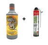Set Melt tekutý čistič trubek 750 ml + Wkręt-Met Multipištolová montážní pěna 750 ml do každého počasí