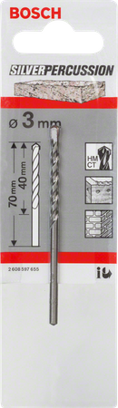 BOSCH vrták do betonu SILVER CYL-3 3x70 mm 2608597655