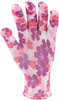Zahradnické rukavice Flo velikost 8 barevné květy 74121