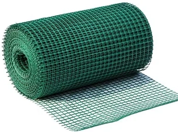 Zelená plastová zahradní hraniční síť, 0,8m