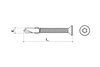 Samovrtný šroub pro uchycení dřevěných prvků na torx ocel WSDST 6,3x50mm