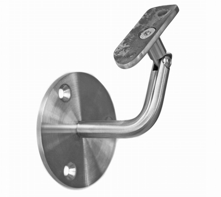 Nastavitelná montáž na zeď na zábradlí, leštěná nerezová ocel AISI 304 WB.110.13.04.S