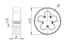 Matice ventilátoru M14 6G HSS DIN 22568 800 N1-121001-0140