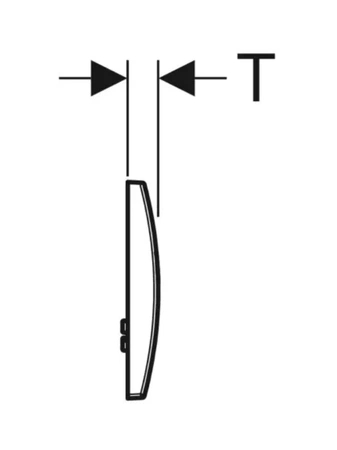 Ovládací tlačítko Geberit Delta20 pro dvojité splachování, lesklý chrom 115.127.21.1