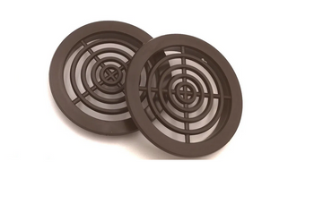 Doplňková větrací mřížka KRO 75 hnědá, 2 kusy 007-4372