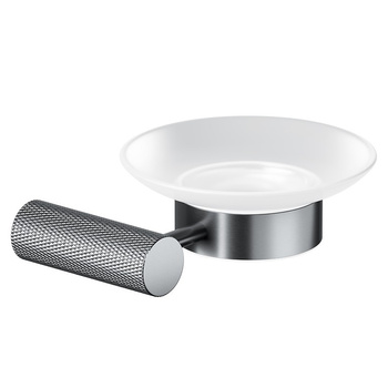 Cersanit Zen nástěnná mýdlenka černá gun metal S951-896