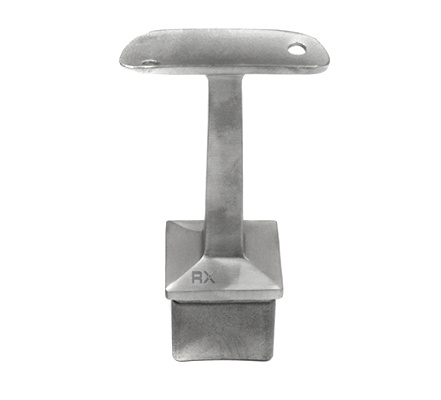 Podpěra zábradlí 40x40mm pro trubku 42,4mm, pevná AISI 304, leštěná