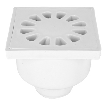 DES kanalizační rošt fi 50 10x10 spodní plastový bílý 01.016.002