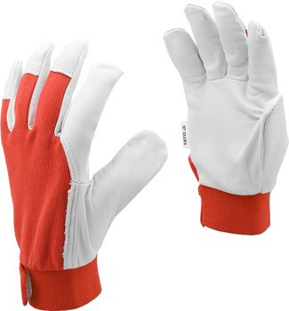 Kožené pracovní rukavice Yato červené velikost 8 YT-746418