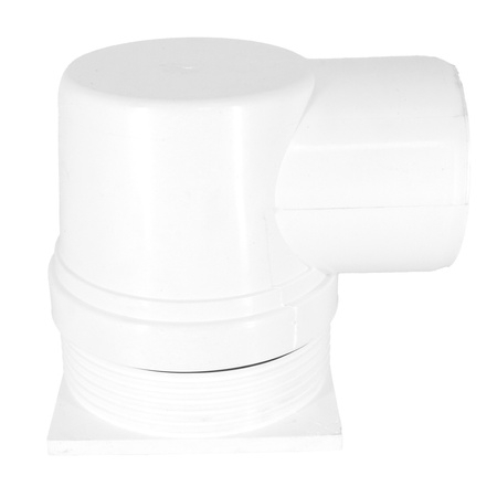 DES Group nastavitelný kanalizační rošt fi110 15x15 boční kovový bílý 01.016.023