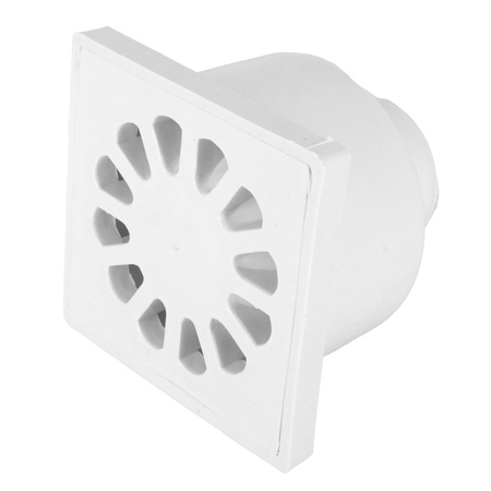 DES kanalizační rošt fi 50 10x10 spodní plastový bílý 01.016.002