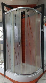 Sanplast půlkruhová rohová kabina 900x900x2030mm 602271026238231
