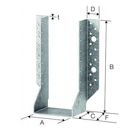 Standardní držák nosníku Simpson Strong-Tie 152x76mm BSNN76/152