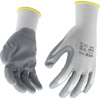 Pracovní rukavice Yato z nylonu a nitrilu, bílé, velikost 10 YT-7474