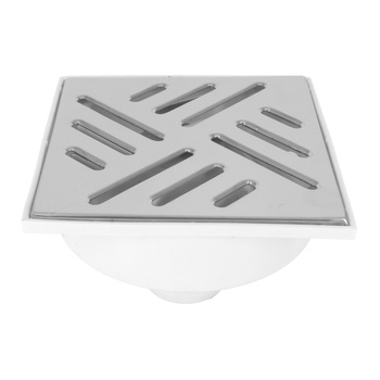 DES rošt kanalizační fi 50 15x15 spodní kovový bílý 01.016.005