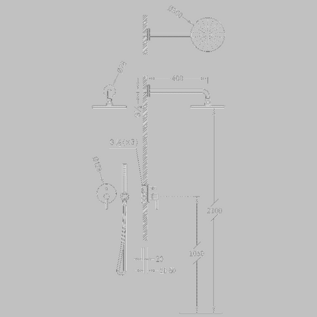 Sprchový set Tres Study Exclusive s podomítkovou chromovou baterií 26298091