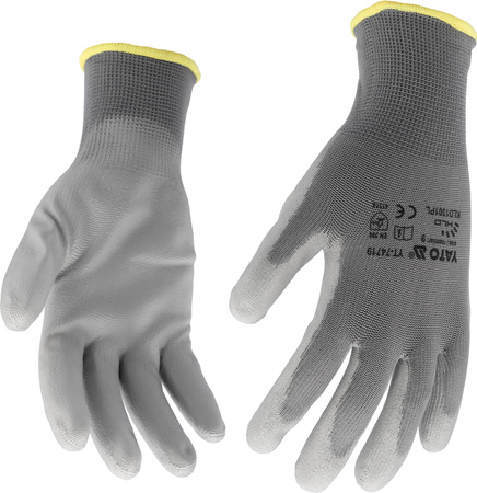 Pracovní rukavice Yato šedé vel. 10 YT-7472