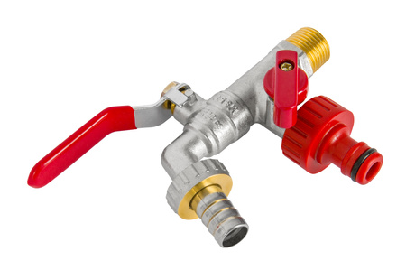 Diamantový kulový kohout dvojitý 15x20x20mm se sytičem ART.2503-15.KRAN