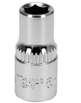 Yato 6mm 1/4" krátká 6bodová CV zásuvka YT-14123