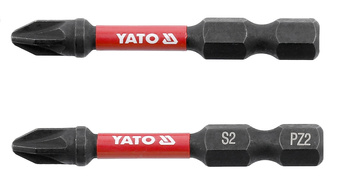 Rázové bity Yato 1/4 "x50mm PZ2 2 kusy YT-78044