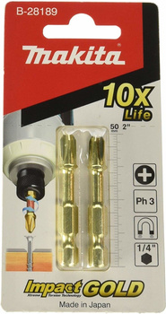 Makita PH3 50mm Impact Gold twist bity B-28189