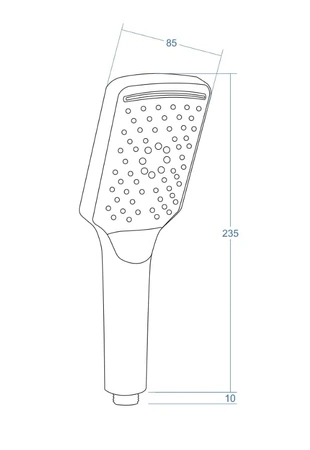 Funkční sprchová hlavice Corsan, chrom CMP003CH